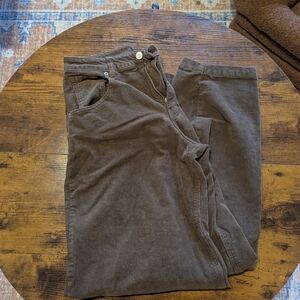 Medium Women's Brown Corduroy Barrel Wide Leg Pants